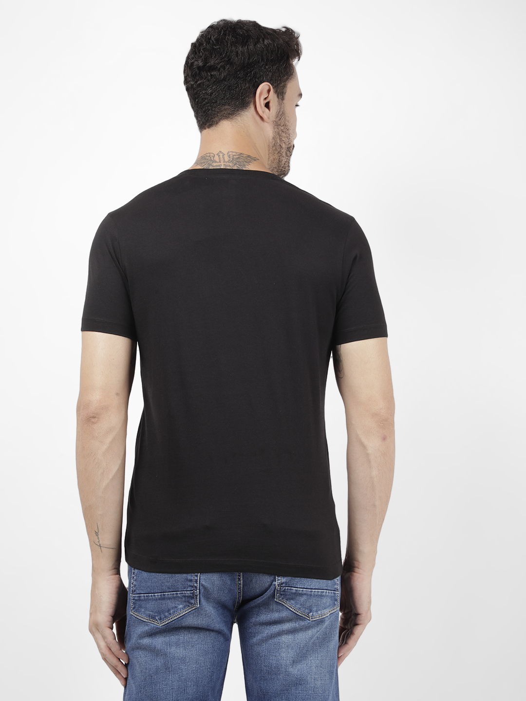 Numero Uno Men Graphic Print Black T-Shirt